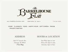Tablet Screenshot of barrelhouseflat.com